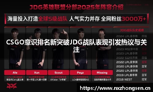 CSGO意识排名新突破JDG战队表现引发热议与关注