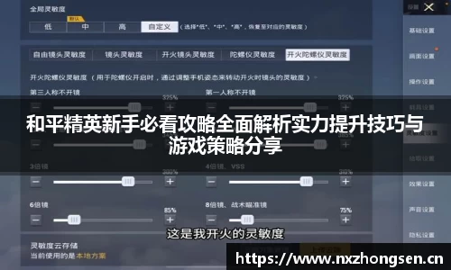 和平精英新手必看攻略全面解析实力提升技巧与游戏策略分享